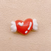 Hand-Painted Artisan Heart "Angel" Craft Beads