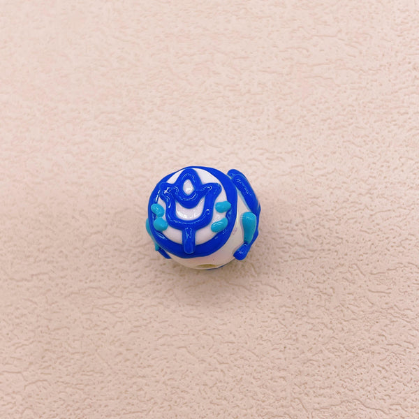 Blue and White Porcelain Nine-Tailed Fox Bead Set
