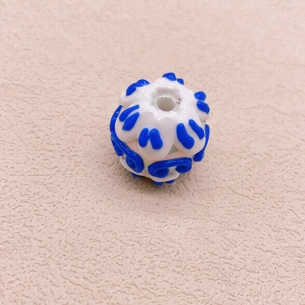 Blue and White Porcelain Nine-Tailed Fox Bead Set