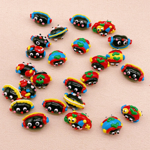 Fully Colored Hand-Drawn Beads