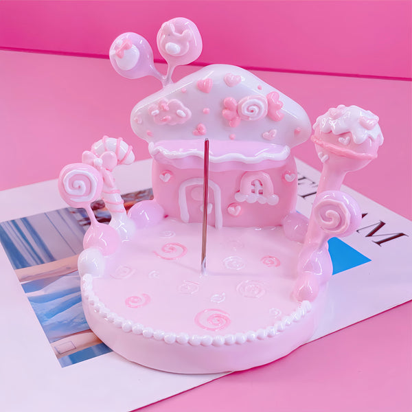 Sweetheart Cottage: 3D Hand-Painted Candy House Display Base