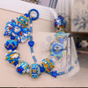 Handcrafted Porcelain-Aesthetic Multi-Strand Statement Lanyard & Luxury Handbag Charm