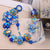 Handcrafted Porcelain-Aesthetic Multi-Strand Statement Lanyard & Luxury Handbag Charm