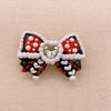 Crimson Noir: Hand-Painted Zircon Beads