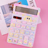 Pastel Dreams: Hand-Painted QOQO Macaron Desktop Calculator