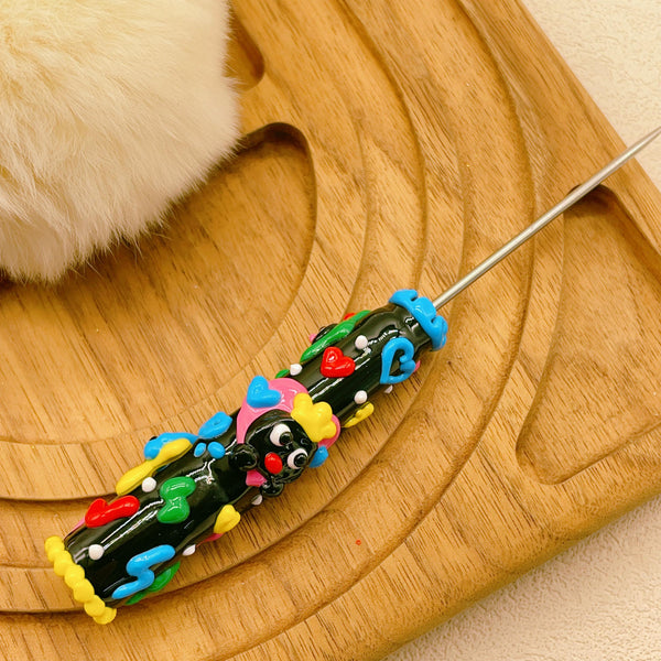 Whimsical Waddle — Hand-Painted Artisan "Little Penguin" Precision Awl