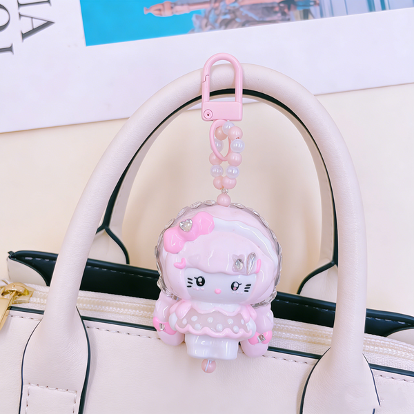 The Serene Soul: 100% Hand-Painted & Beaded Artisan Chibi Charm