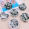 The Monochromatic Muse: Hand-Painted Couture-Style Mini Pedestal