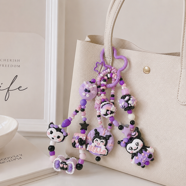 Handcrafted Multi-Strand Luxury Charm for Women's Shoulder & Crossbody Bags