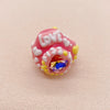 Heartbeat Radiance: Individually Hand-Painted Squishy Zircon Heart Bead