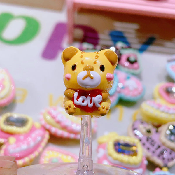 Adorable Hand-Painted Bear – Fully Coated