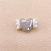 Hand-Painted Artisan Heart "Angel" Craft Beads
