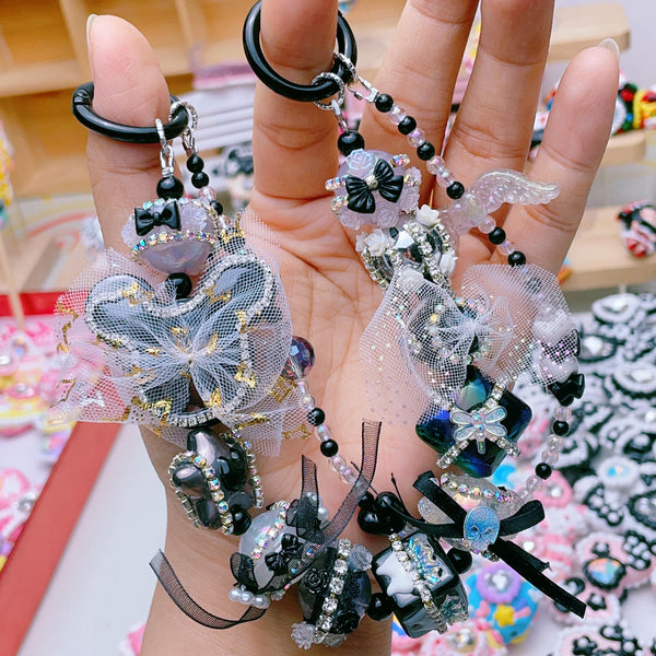 Midnight Stardust — Hand-Painted Heavy-Industry Artisan Phone & Bag Lanyard
