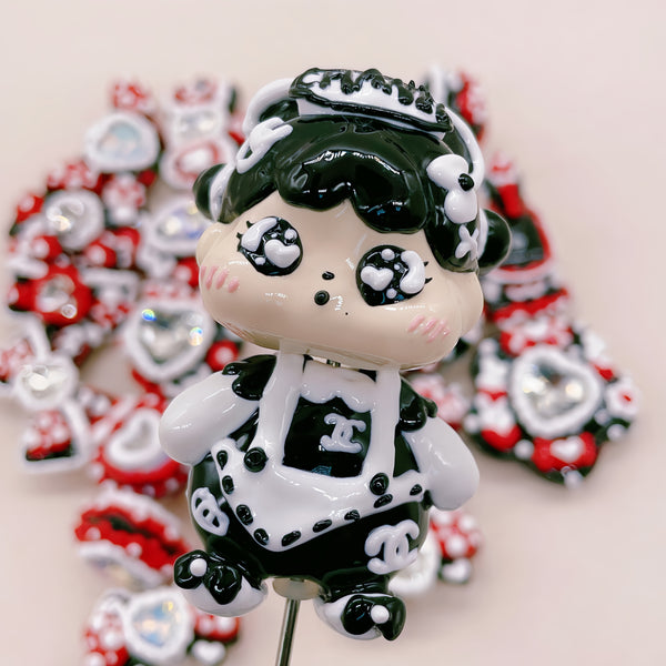 QOQO Dreamer: Individually Hand-Painted Two-Part Modular Baby Bead Set (5.5cm)