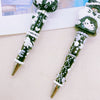 Black White Elegance Twin Hand-Painted Pens