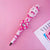 Rosy Muse: Hand-Painted Artisan Figurine Ballpoint Pen