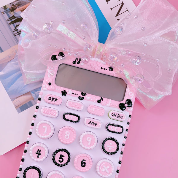 Portable DIY Hand-Painted Calculator, Cute Office Supplies