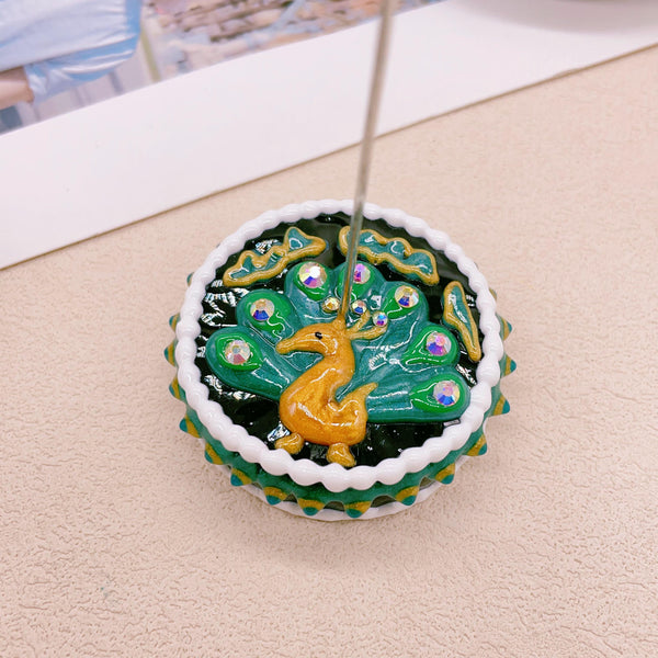 Mahamayuri VidyarajniHand-Painted Beaded Jewelry Set