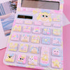 Pastel Dreams: Hand-Painted QOQO Macaron Desktop Calculator