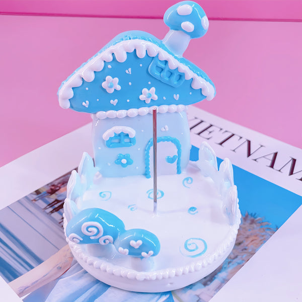 Frozen Sanctuary: 3D Hand-Painted Ice Cottage Display Base