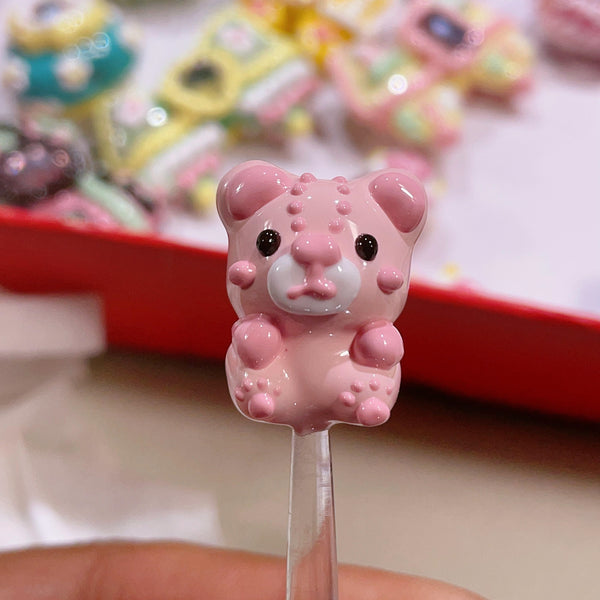 Adorable Hand-Painted Bear – Fully Coated