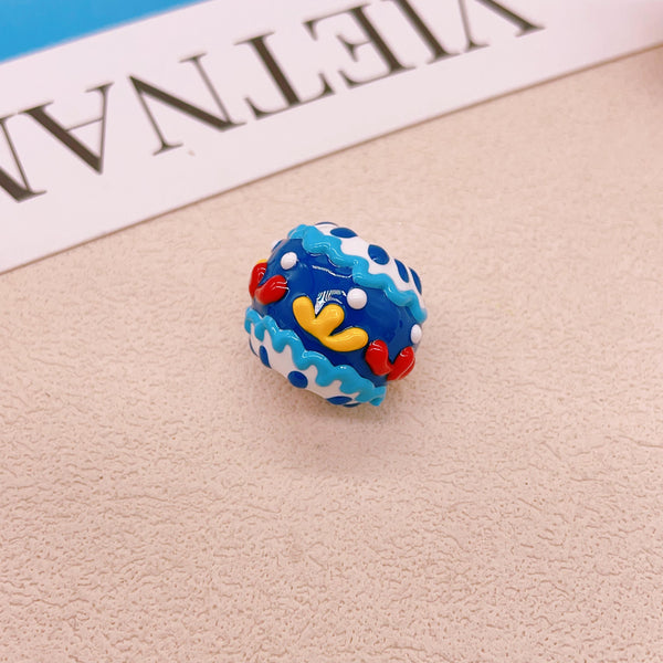 Palace-Style Hand-Painted Bead Set