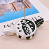 The Monochromatic Muse: Hand-Painted Couture-Style Mini Pedestal