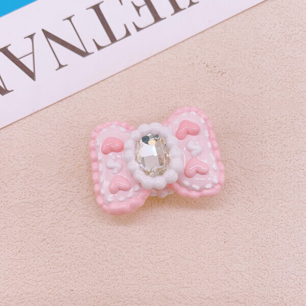 Pink Zircon Bow Bead Accessories