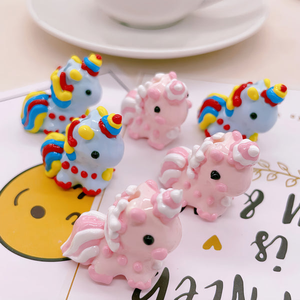 Mythical Whisper: Individually Hand-Painted Mini Unicorn Bead
