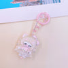 Glazed Jelly Pink: 100% Hand-Painted & Beaded Artisan Chibi Charm