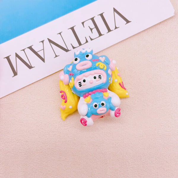 Kawaii cat Hand-Drawn Doll