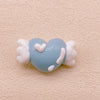 Hand-Painted Artisan Heart "Angel" Craft Beads