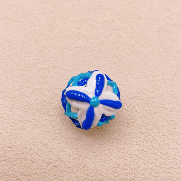 Blue and White Porcelain Nine-Tailed Fox Bead Set