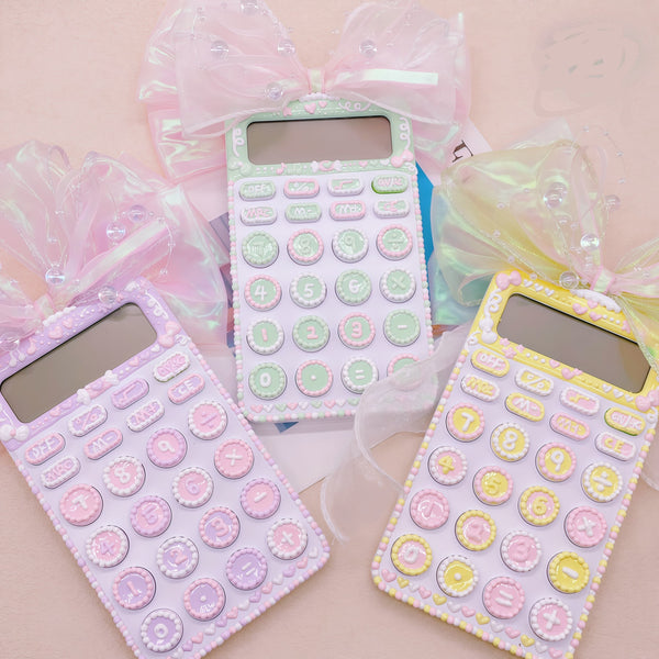 Handmade Hand-Painted Calculator, One of a Kind