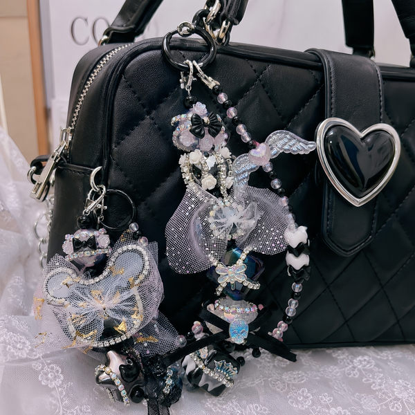 Midnight Stardust — Hand-Painted Heavy-Industry Artisan Phone & Bag Lanyard