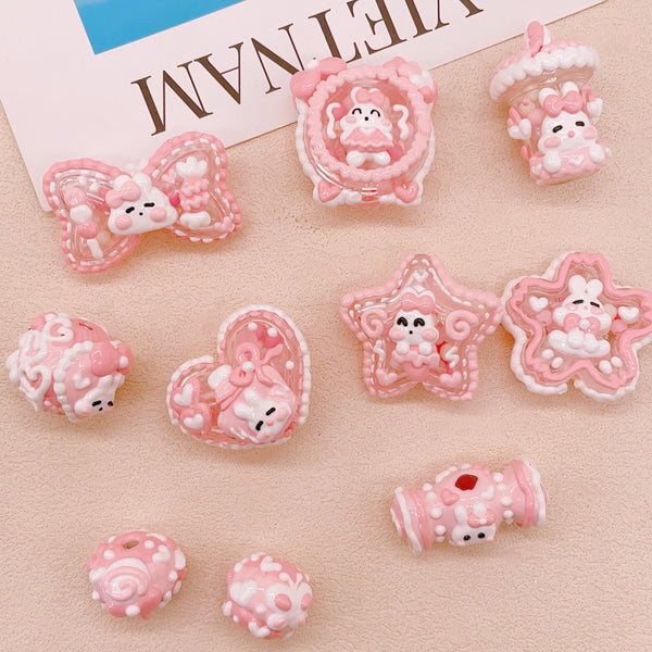 Bunny Rabbit Bead Charms (Shake & Play)