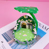 The Lotus Shelter: 3D Hand-Painted Jungle Cottage Display Base