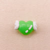 Hand-Painted Artisan Heart "Angel" Craft Beads