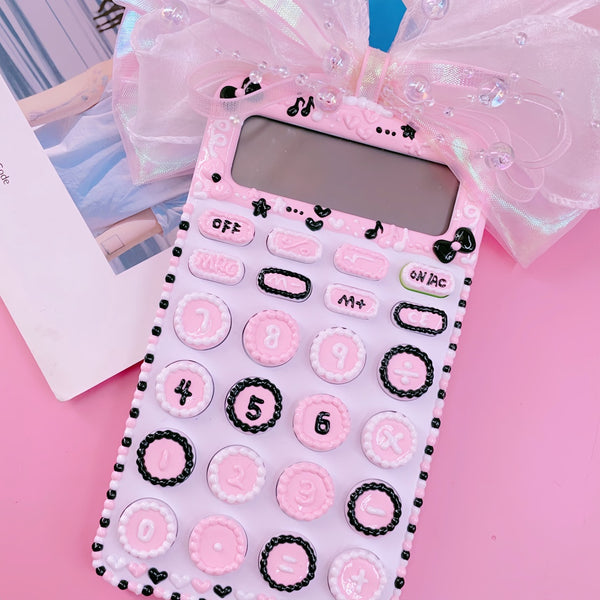 Portable DIY Hand-Painted Calculator, Cute Office Supplies