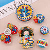 Palace-Style Hand-Painted Bead Set