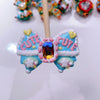 Radiant Ribbon: Individually Hand-Painted Squishy Zircon Bow Bead