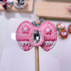 Royal Knot: Individually Hand-Painted Bow Bead with Oval Zircon Focal