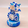 Blue and White Porcelain Nine-Tailed Fox Figurine