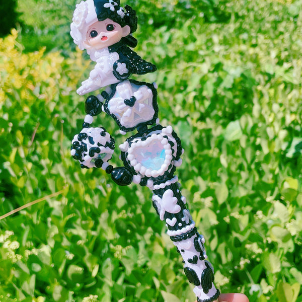 Hand-Painted DIY Black & White Stylus Pen