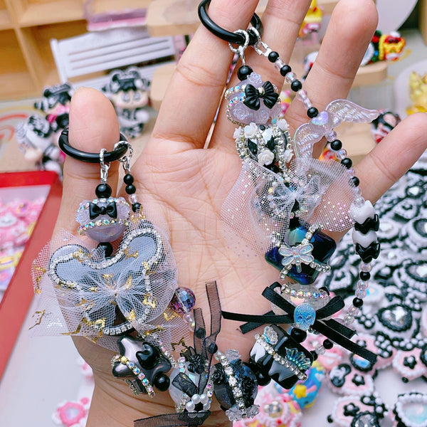 Midnight Stardust — Hand-Painted Heavy-Industry Artisan Phone & Bag Lanyard