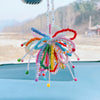 The Midnight Bloom: 100% Hand-Beaded "Fireworks" Artisan Charm