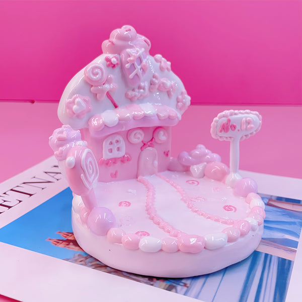 The Gelato Pavilion: 3D Hand-Painted Ice Cream Candy House Display Base