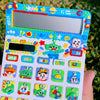 DIY Hand-Painted Toy Story Calculator, Dual Power for Students & Office, Unique Handmade