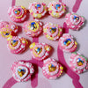 Heartbeat Radiance: Individually Hand-Painted Squishy Zircon Heart Bead