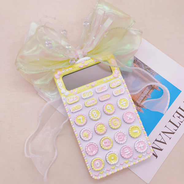 Handmade Hand-Painted Calculator, One of a Kind
